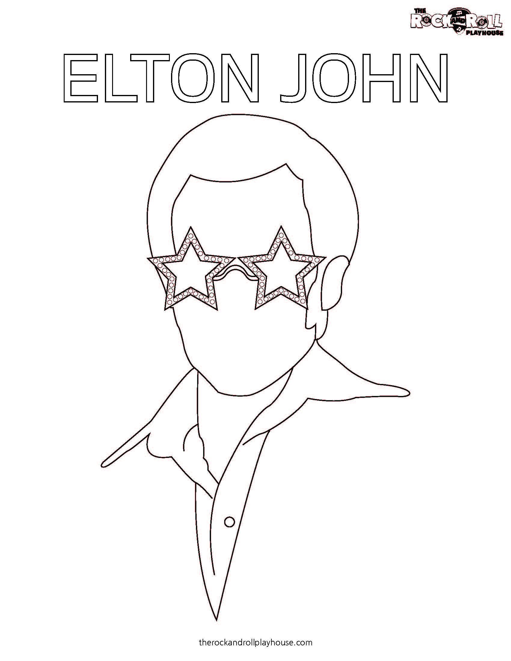 Elton John Coloring