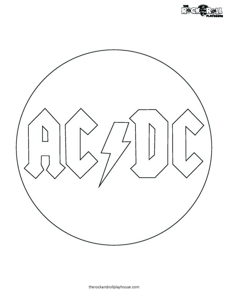AC/DC Coloring | The Rock and Roll Playhouse